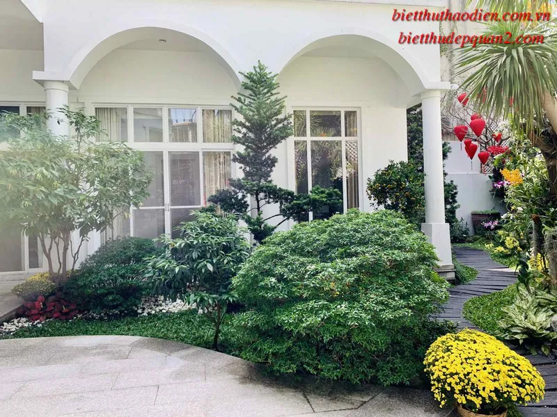 Bán biệt thự Thảo Điền phong cách Địa Trung Hải – Căn góc 524m2, sân vườn đẹp