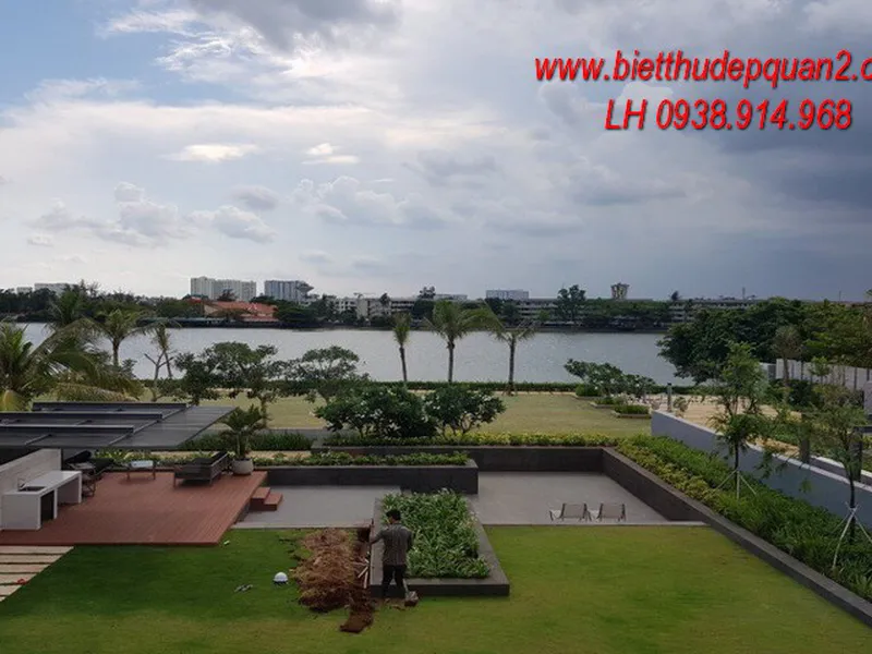 BÁN BIỆT THỰ MẶT SÔNG ĐẸP NHẤT THẢO ĐIỀN