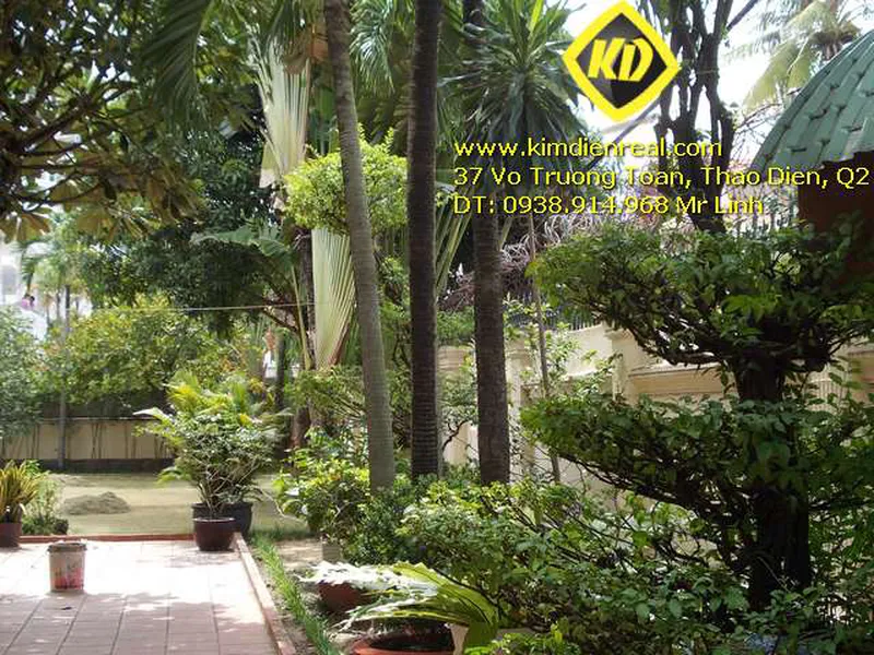 BÁN BIÊT THỰ THẢO ĐIỀN 963M2 2 MẶT TIỀN