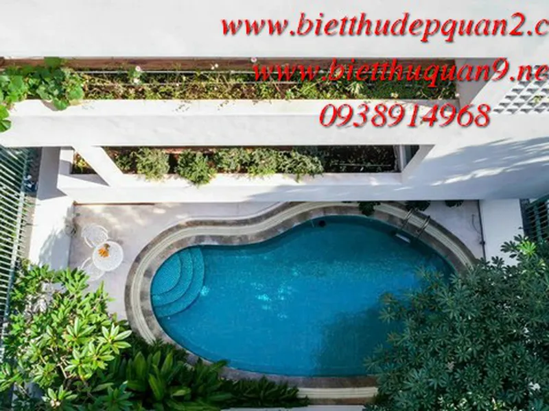 Bán biệt thự thảo điền hồ bơi nhà đẹp hiện đại