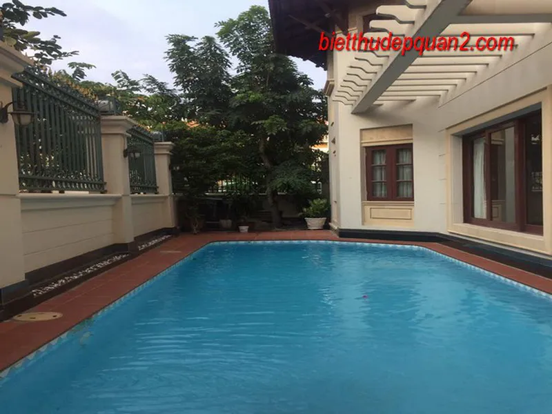 BÁN BIỆT THỰ THẢO ĐIỀN KHU 215 HỒ BƠI SÂN VƯỜN