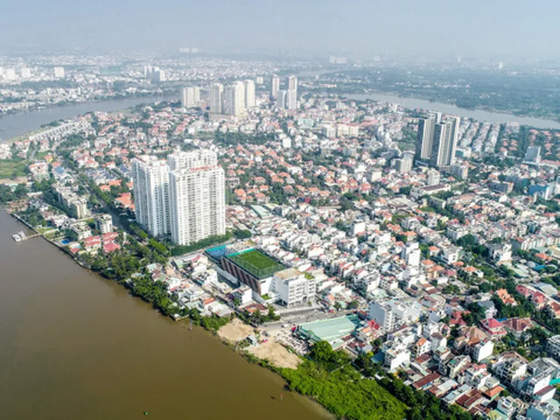 BÁN KHU BIỆT THỰ 4 CĂN BỜ SÔNG THẢO ĐIỀN