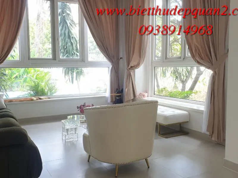 Biệt thự hồ bơi sân vườn đẹp Thảo Điền cho thuê giá rẻ nhất