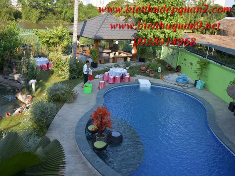 Biệt thự trong khu compound Riverside - Khu biệt thự an ninh và yên tĩnh