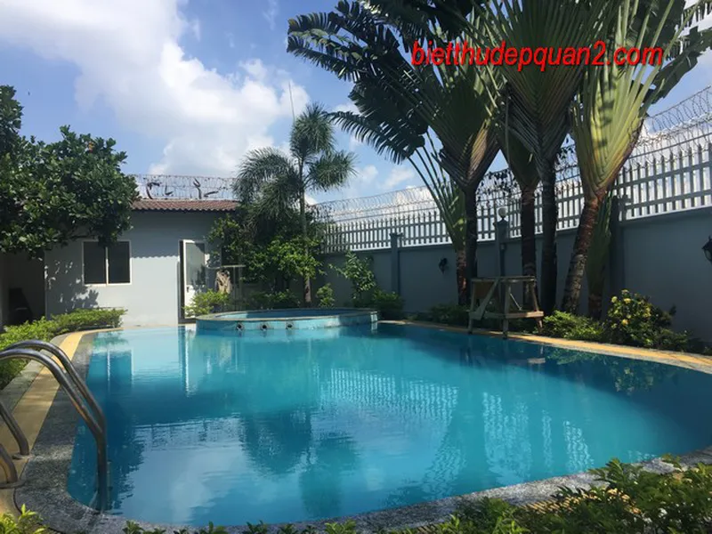 BIỆT THỰ THẢO ĐIỀN HỒ BƠI SÂN VƯỜN CHO THUÊ GIÁ RẺ