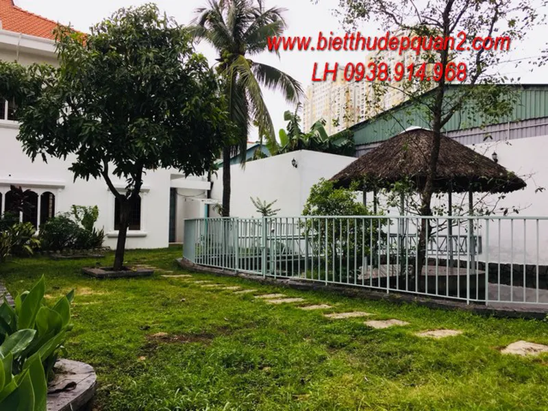 CHO THUÊ BIÊT THỰ THẢO ĐIỀN SÂN VƯỜN LỚN