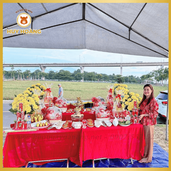 Mâm cúng động thổ phòng thí nghiệm 4