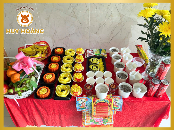 Mâm cúng khai trương đơn giản