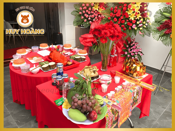 Mâm cúng khai trương cửa hàng thời trang