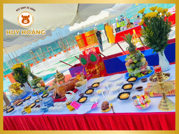 Mâm cúng động thổ Huy Hoàng 9