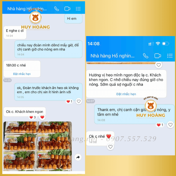 Lời khen dành cho heo sữa quay da giòn