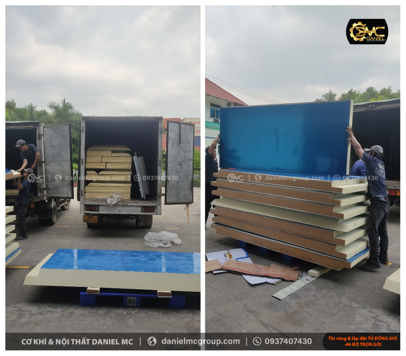 Kho đông lạnh Hải Sản 700 tấn nhiệt độ từ -18 đến -25 độ C Kho đông lạnh Hải Sản 700 tấn nhiệt độ từ -18 đến -25 độ C