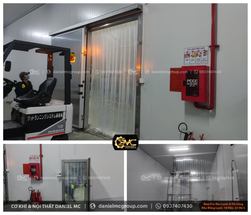 Kho đông lạnh Hải Sản 700 tấn, nhiệt độ từ -18 đến -25 độ C Kho đông lạnh Hải Sản 700 tấn, nhiệt độ từ -18 đến -25 độ C