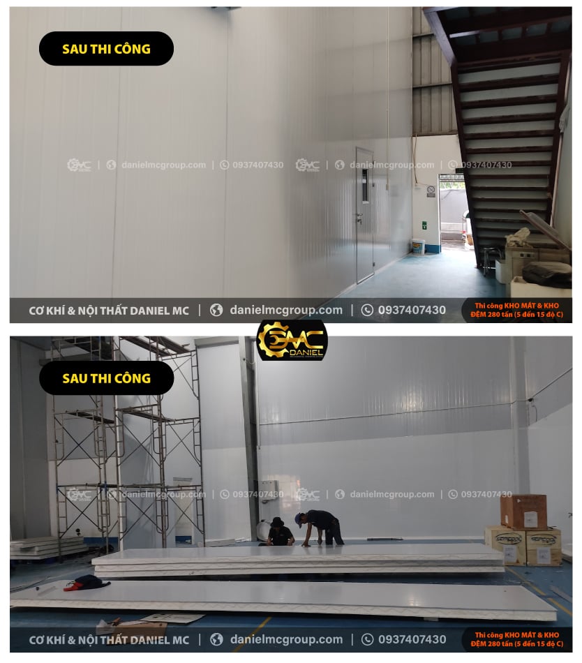 Kho đông lạnh Hải Sản 700 tấn, nhiệt độ từ -18 đến -25 độ C Kho đông lạnh Hải Sản 700 tấn, nhiệt độ từ -18 đến -25 độ C
