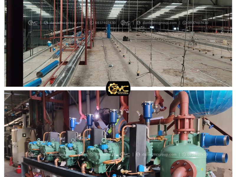Kho đông lạnh Thực phẩm 700 tấn, nhiệt độ từ -18 đến -25 độ C với hệ thống giám sát online SCADA 24/7