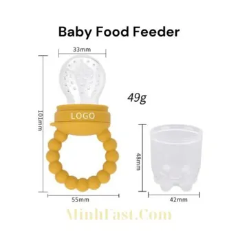 Silicone baby feeder nipple for weaning – soft and safe
