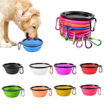 Silicone Pet Food & Water Bowl / Portable Silicone Travel Pet Bowl
