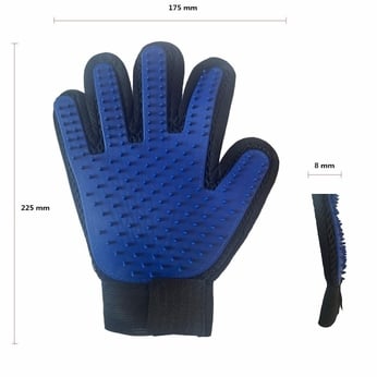 Silicone Pet Grooming Glove / Five-Finger Pet Bath & Deshedding Glove