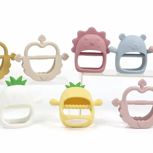 Silicone teether for babies 3–4–5–6 months old