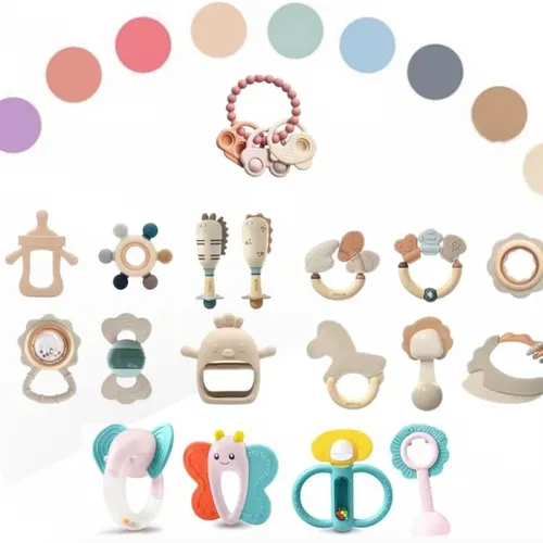 Cartoon Animal Silicone Teething Ring for Babies