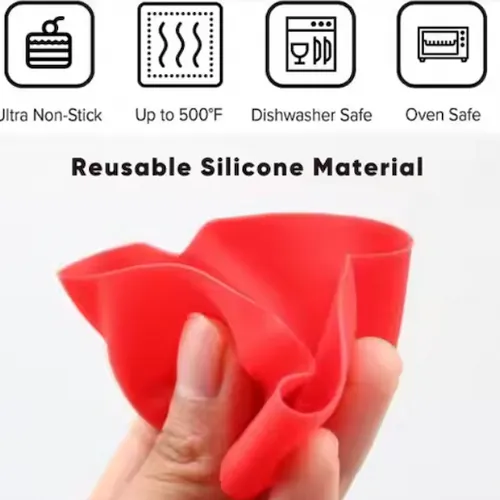 Silicone Cupcake Base – Baking Mold & Liner