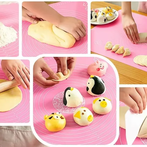 Non-Slip Silicone Baking Mat & Dough Rolling Mat