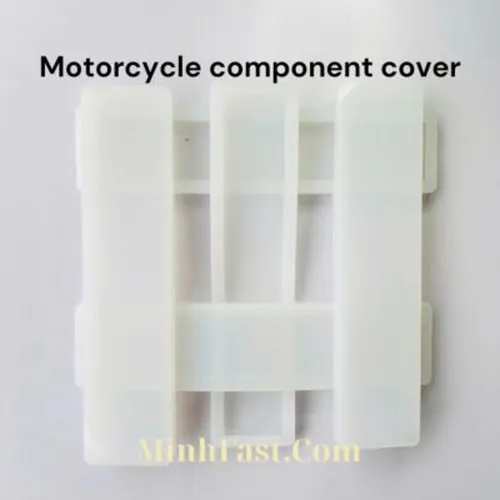 Durable dustproof silicone motorcycle component cover