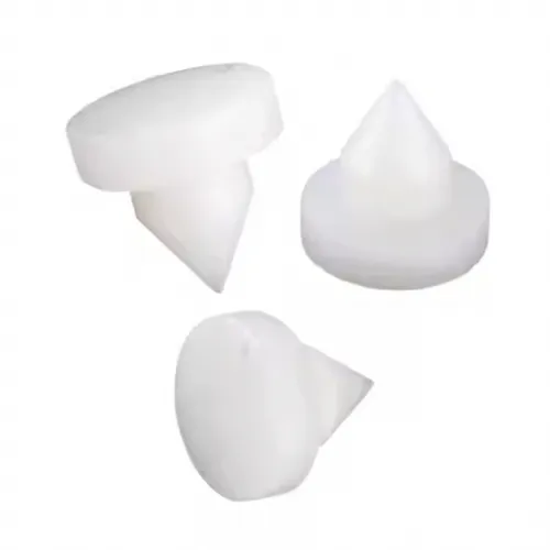 Durable, heat-resistant silicone rubber stoppers with flexible design