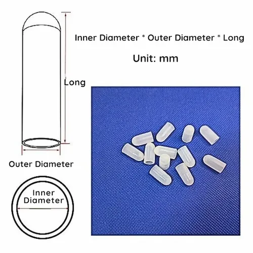 Heat-resistant silicone rubber plug with threaded end