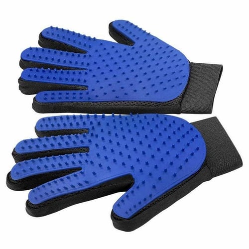 Silicone Pet Grooming Glove / Five-Finger Pet Bath & Deshedding Glove