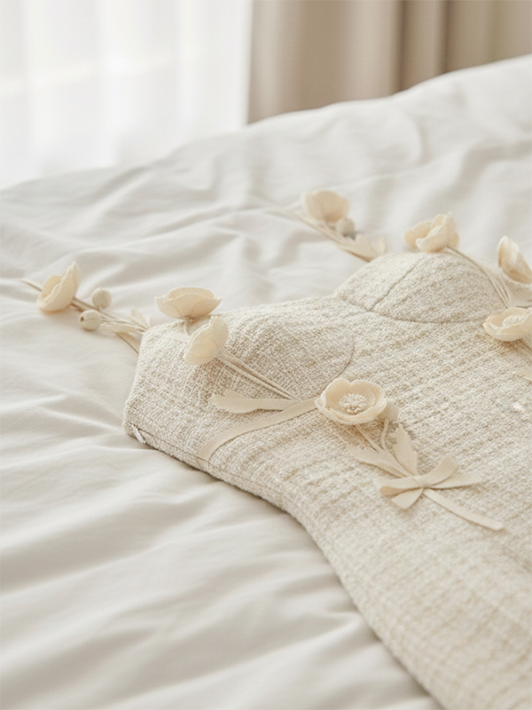 Trong thiết kế thời trang, hoa vải đính trang phục là yếu tố giúp tạo điểm nhấn và chiều sâu thị giác. Trong thiết kế thời trang, hoa vải đính trang phục là yếu tố giúp tạo điểm nhấn và chiều sâu thị giác.