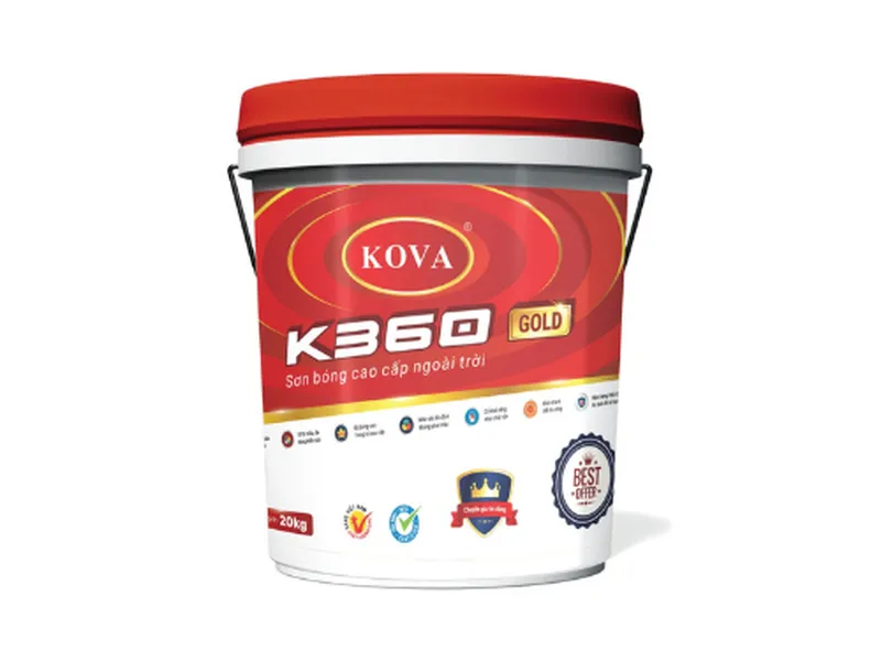 Sơn Bóng Cao Cấp Ngoài Trời K360 - GOLD: Bảo Vệ Vượt Trội