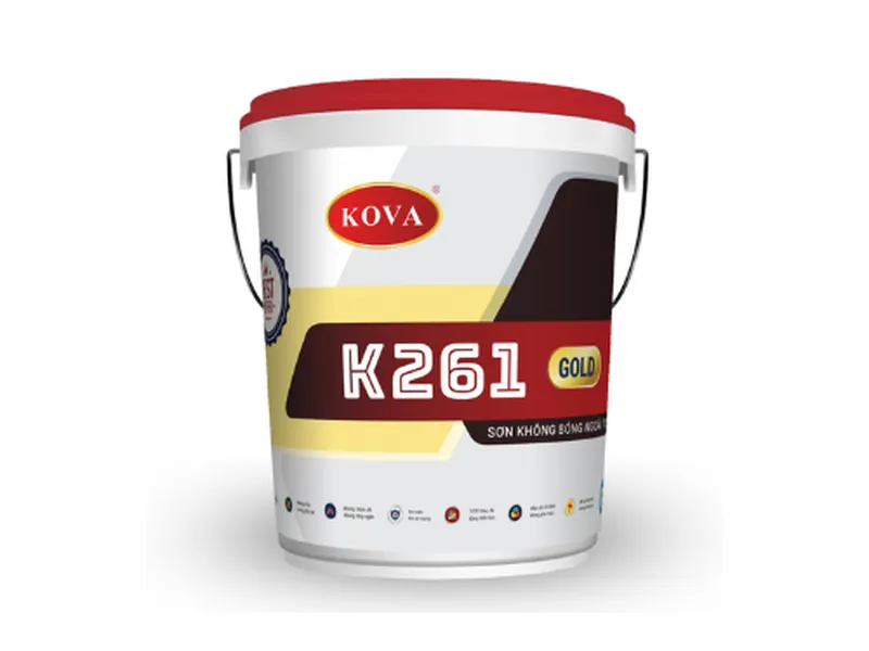 Sơn Không Bóng Ngoài Trời K261-GOLD - Bảo Vệ & Thẩm Mỹ Vượt Trội Cho Công Trình