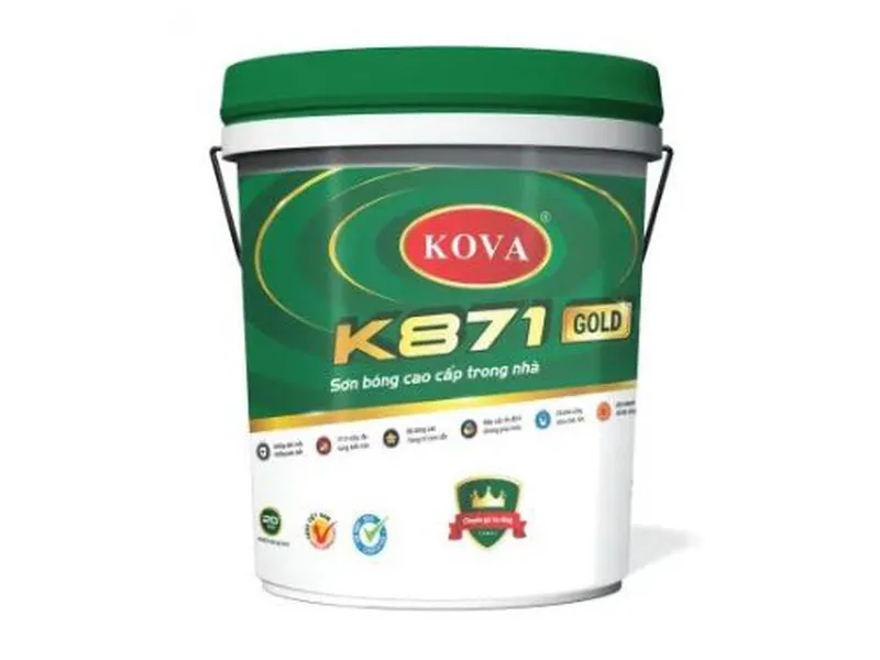 Sơn Bóng Cao Cấp Trong Nhà K871-GOLD - Sự Lựa Chọn Hoàn Hảo Cho Không Gian Sống Sang Trọng
