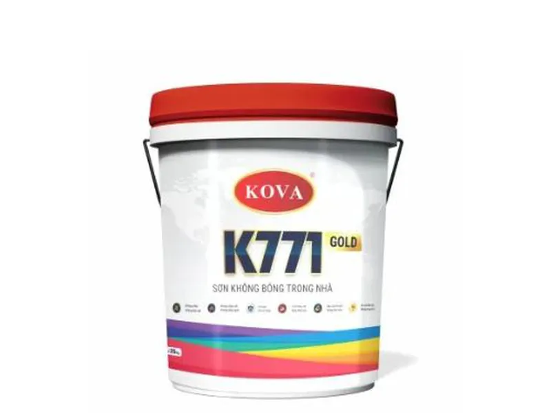 Sơn Không Bóng Trong Nhà K771-GOLD - Giải Pháp Hoàn Hảo Cho Không Gian Sống Sang Trọng Và Bền Vững
