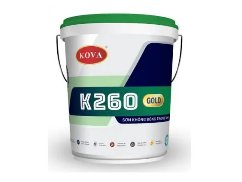 Sơn Không Bóng Trong Nhà K260-GOLD - Giải Pháp Hoàn Hảo Cho Không Gian Sống Sang Trọng Và Bền Vững