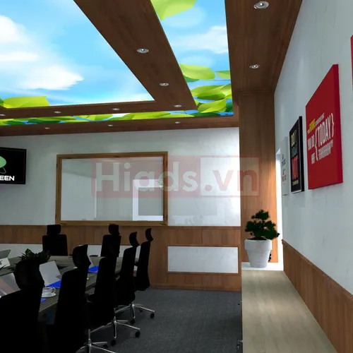 THIẾT KẾ NỘI THẤT VĂN PHÒNG SURE GREEN