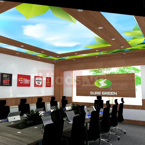 THIẾT KẾ NỘI THẤT VĂN PHÒNG SURE GREEN