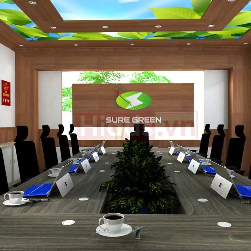 THIẾT KẾ NỘI THẤT VĂN PHÒNG SURE GREEN