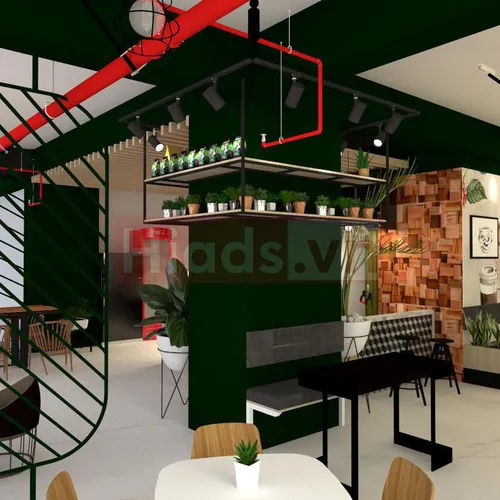 THIẾT KẾ - THI CÔNG NỘI THẤT HI COFFEE