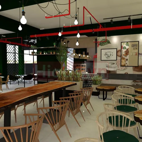 THIẾT KẾ - THI CÔNG NỘI THẤT HI COFFEE