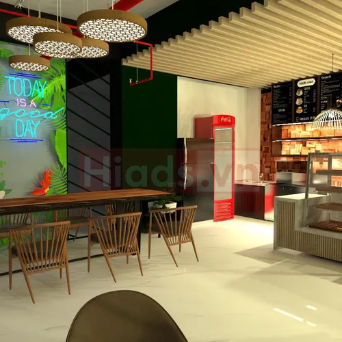THIẾT KẾ - THI CÔNG NỘI THẤT HI COFFEE