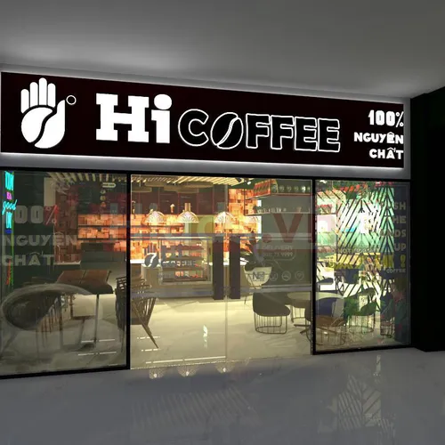 THIẾT KẾ - THI CÔNG NỘI THẤT HI COFFEE