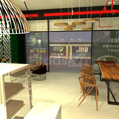 THIẾT KẾ - THI CÔNG NỘI THẤT HI COFFEE