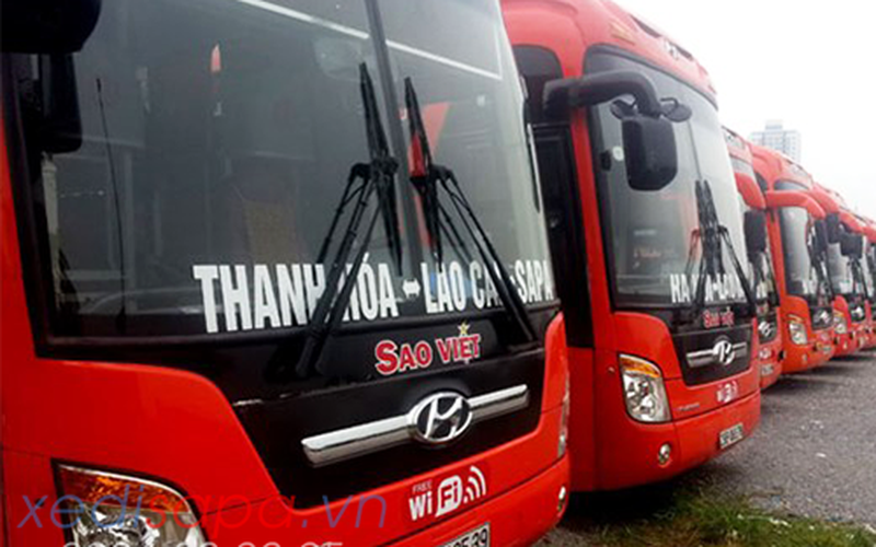 XE ĐI SAPA - XE GIƯỜNG NẰM SAO VIỆT