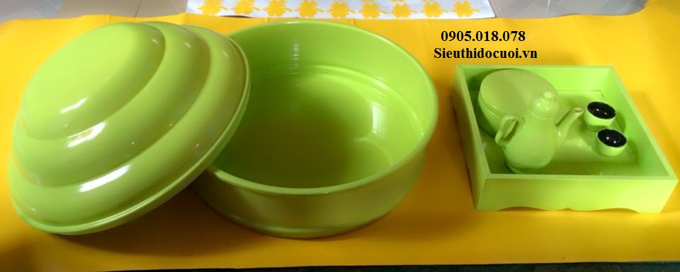 Mâm quả, khay, bình rượu và khăn Mâm quả, khay, bình rượu và khăn