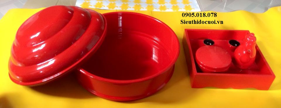 Mâm quả, khay, bình rượu và khăn Mâm quả, khay, bình rượu và khăn