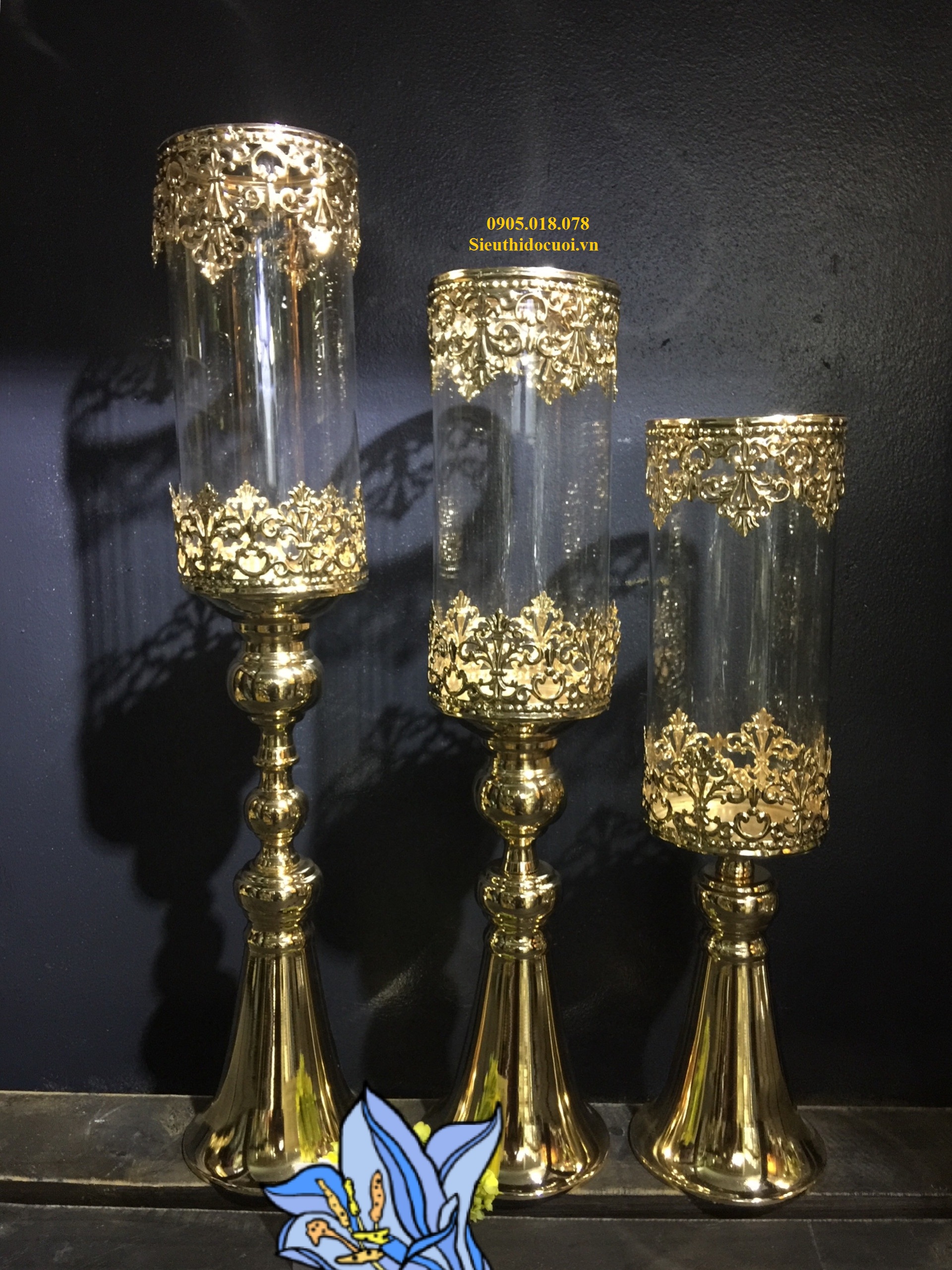 Chân nến trang trí giá rẻ Chân nến trang trí giá rẻ