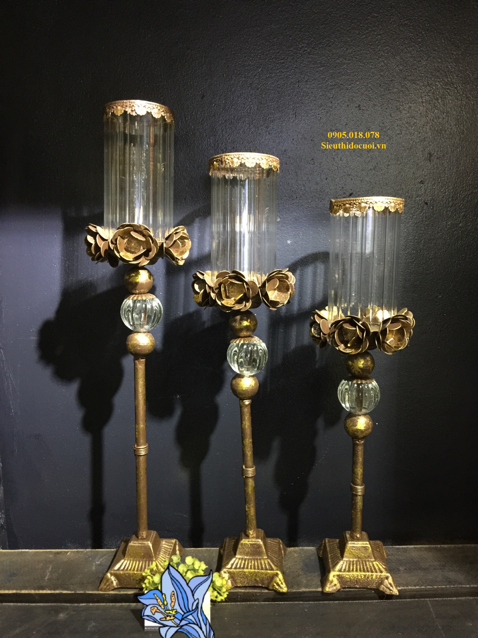 Chân nến trang trí giá rẻ Chân nến trang trí giá rẻ