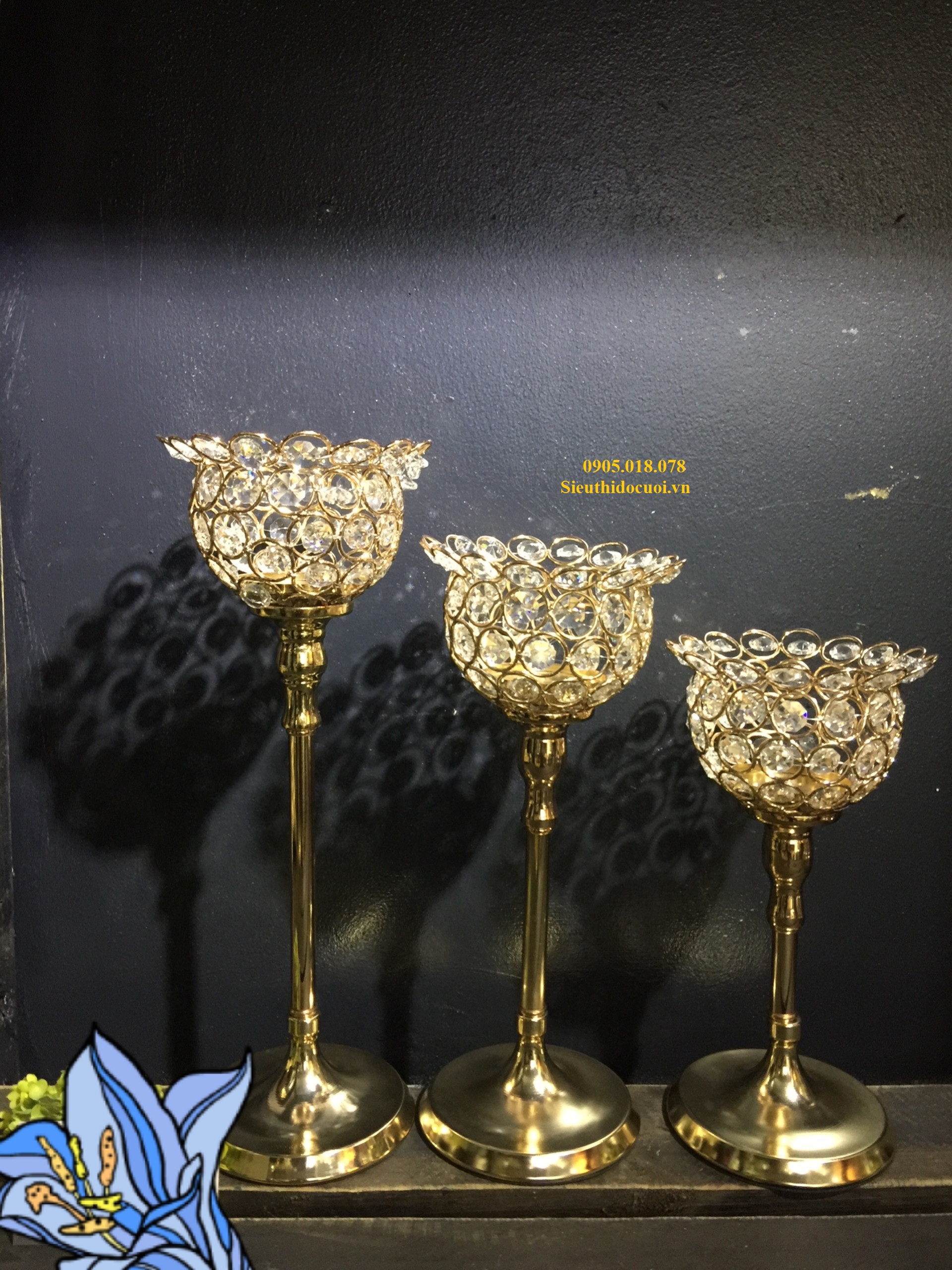 Chân nến trang trí giá rẻ Chân nến trang trí giá rẻ